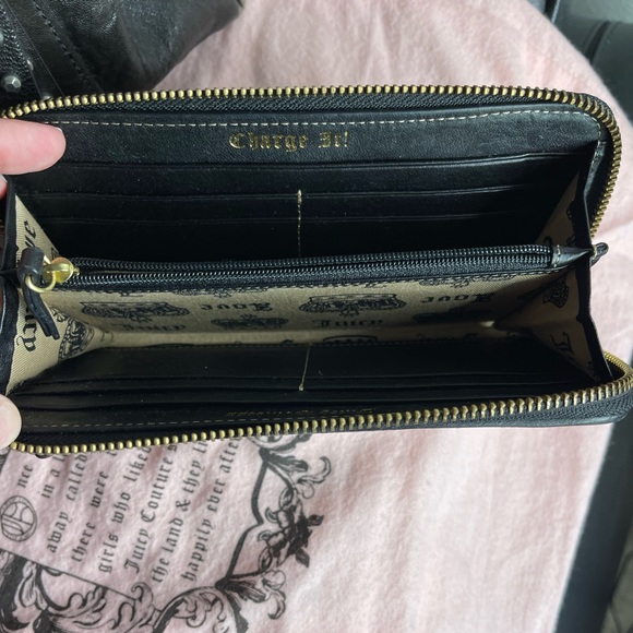 Juicy couture lamb leather studded handbag with juicy couture wallet. - Picture 6 of 8